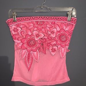 Pink tube top